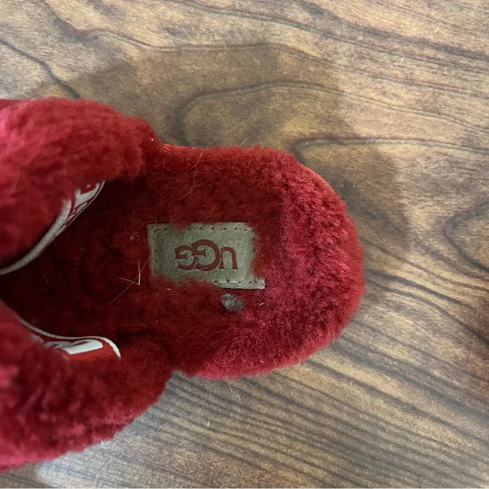 UGG Kids Cozy Red Slippers